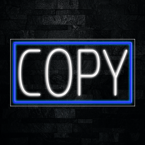 Copy LED Flex Sign 37″ x 20″