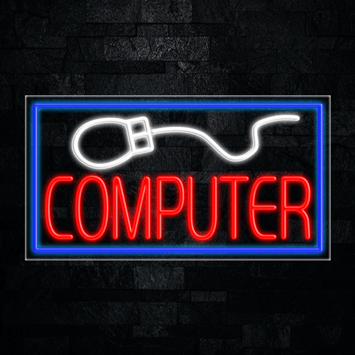 Computer LED Flex Sign 37″ x 20″