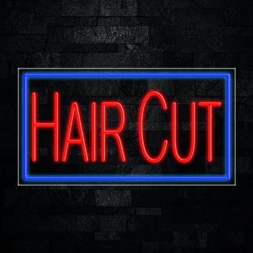 Hair Cut LED Flex Sign 37″ x 20″