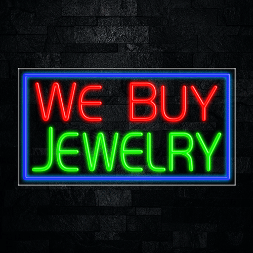 We Buy Jewelry LED Flex Sign 37″ x 20″