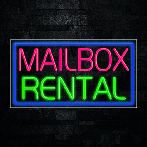 Mailbox Rental LED Flex Sign 37″ x 20″