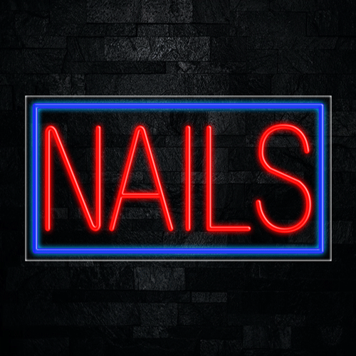 Nails LED Flex Sign 37″ x 20″