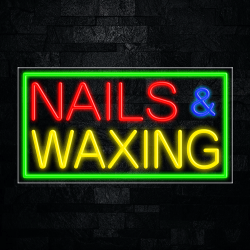 Nails & Waxing LED Flex Sign 37″ x 20″