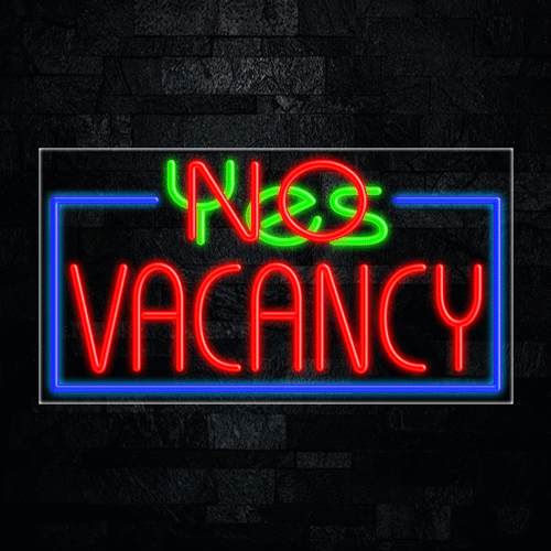 No Vacancy LED Flex Sign 37″ x 20″