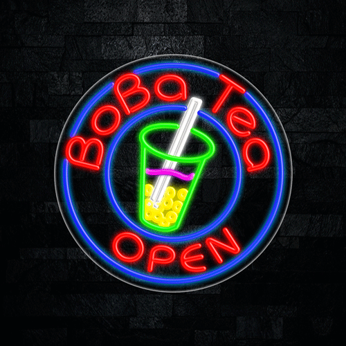 Boba Tea LED Flex Sign 26″ x 26″