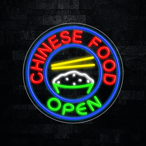 Chinese Food LED Flex Sign 26″ x 26″