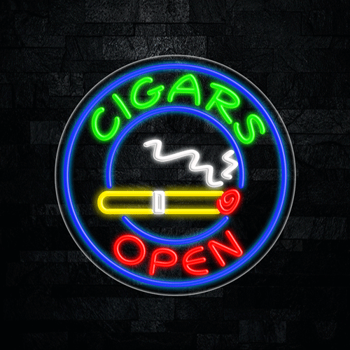 Cigars LED Flex Sign 26″ x 26″