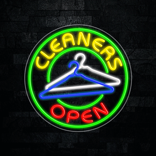 Cleaners LED Flex Sign 26″ x 26″