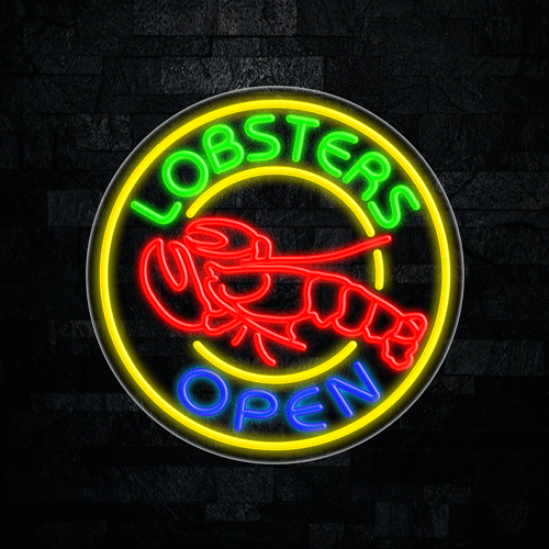 Lobsters LED Flex Sign 26″ x 26″