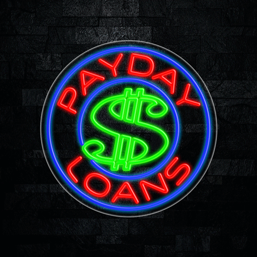 Payday Loans LED Flex Sign 26″ x 26″