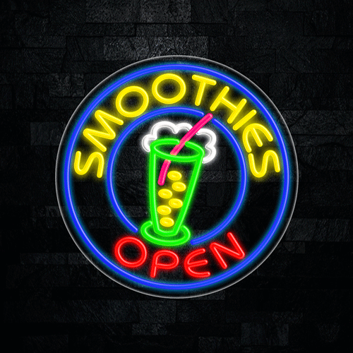 Smoothies LED Flex Sign 26″ x 26″