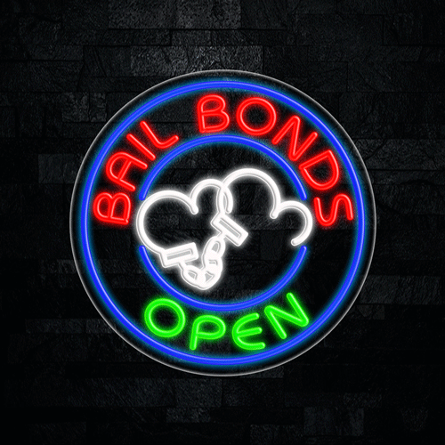 Bail Bonds LED Flex Sign 26″ x 26″