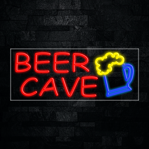 Beer Cave LED Flex Sign 32″ x 13″