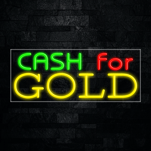 Cash for Gold LED Flex Sign 32″ x 13″