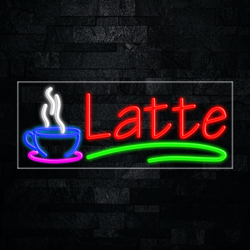 Latte LED Flex Sign 32″ x 13″