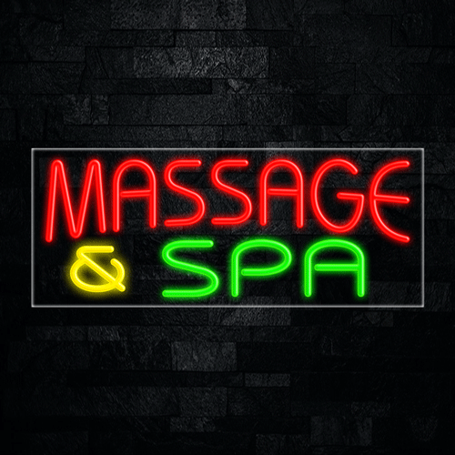 Massage & Spa LED Flex Sign 32″ x 13″