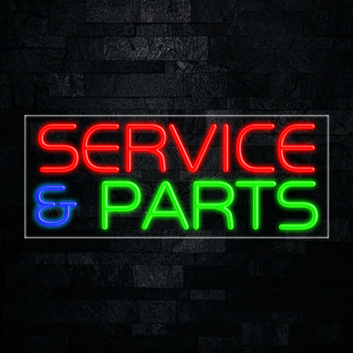 Service & Parts LED Flex Sign 32″ x 13″