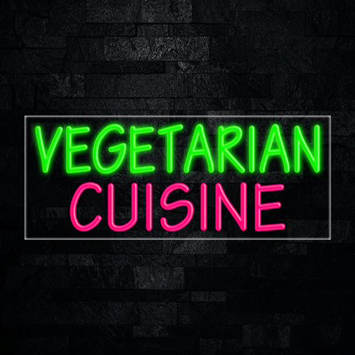 Vegetarian Cuisine LED Flex Sign 32″ x 13″