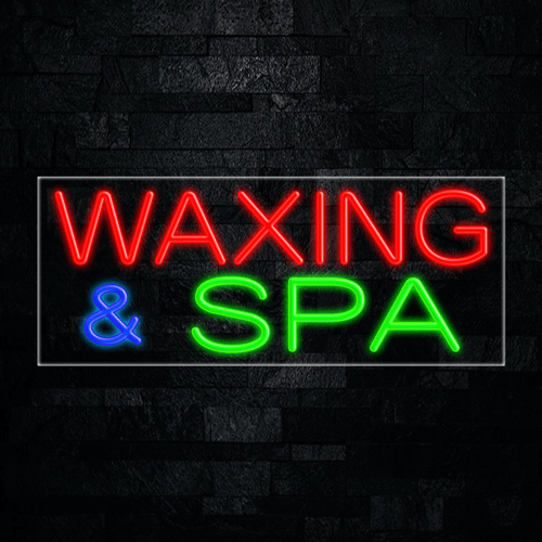 Waxing & Spa LED Flex Sign 32″ x 13″