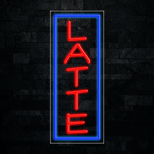 Latte LED Flex Sign 32″ x 13″