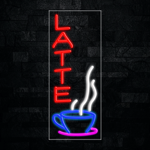 Latte LED Flex Sign 32″ x 13″