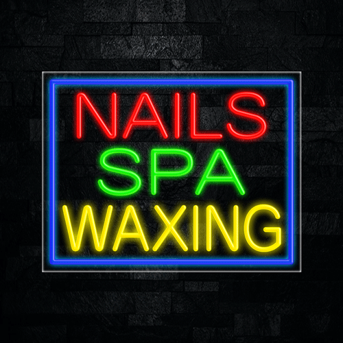 Nails Spa Waxing LED Flex Sign 31″ x 24″