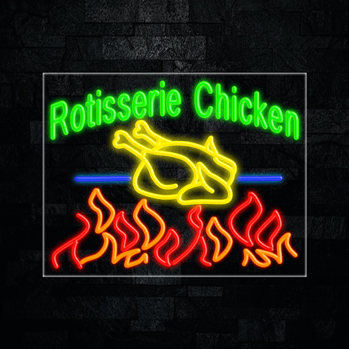 Rotisserie Chicken LED Flex Sign 31″ x 24″