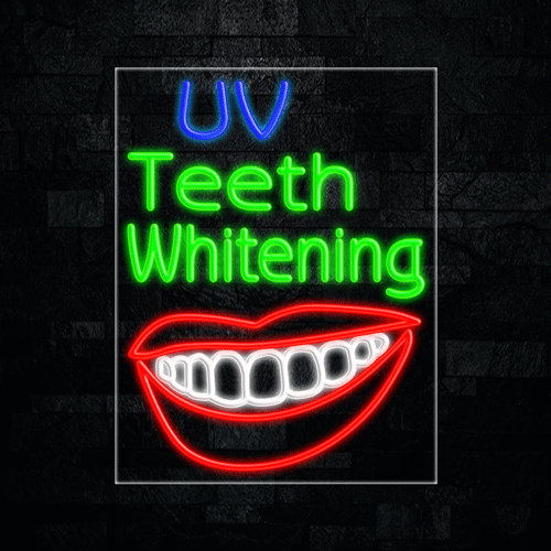 VU Teeth Whitening LED Flex Sign 31″ x 24″