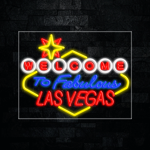 Welcome to Las Vegas LED Flex Sign 31″ x 24″