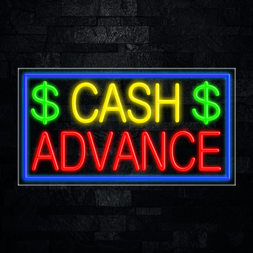 Cash Advance LED Flex Sign 37″ x 20″