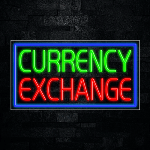 Currency Exchange LED Flex Sign 37″ x 20″