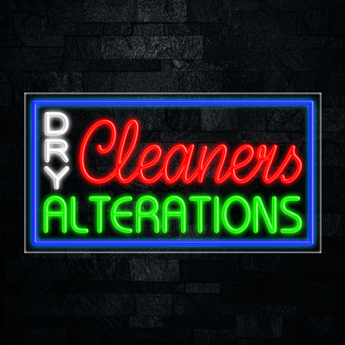 Dry Cleaners Alterations LED Flex Sign 37″ x 20″