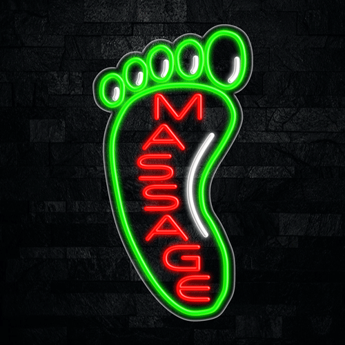 Foot Massage LED Flex Sign 20″ x 37″