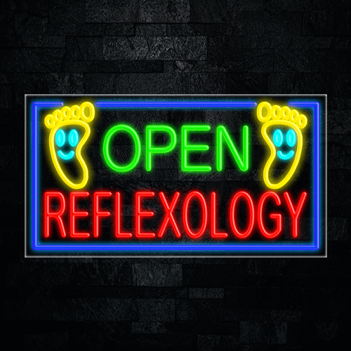 Open Reflexology LED Flex Sign 37″ x 20″