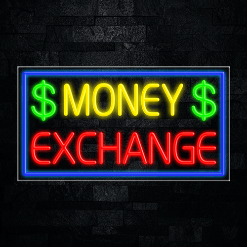 Money Exchange LED Flex Sign 37″ x 20″