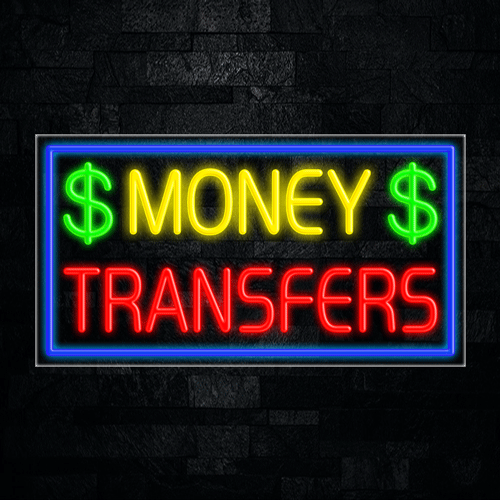 Money Transfers LED Flex Sign 37″ x 20″