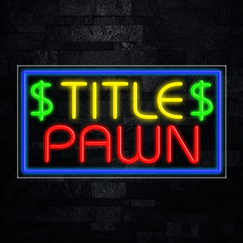 Title Pawn LED Flex Sign 37″ x 20″