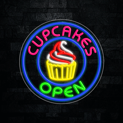 Cupcakes LED Flex Sign 26″ x 26″