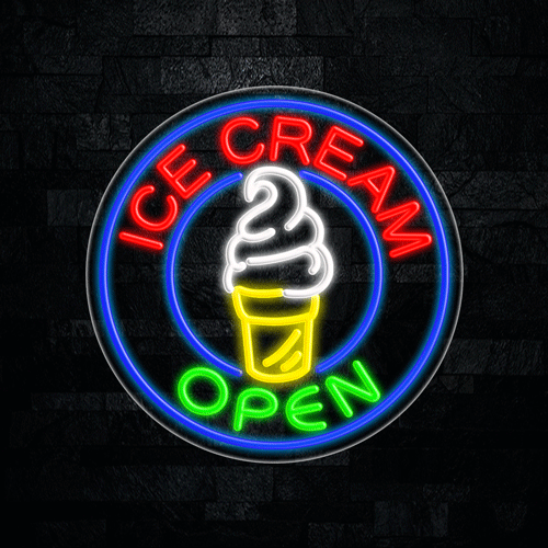 Ice Cream LED Flex Sign 26″ x 26″