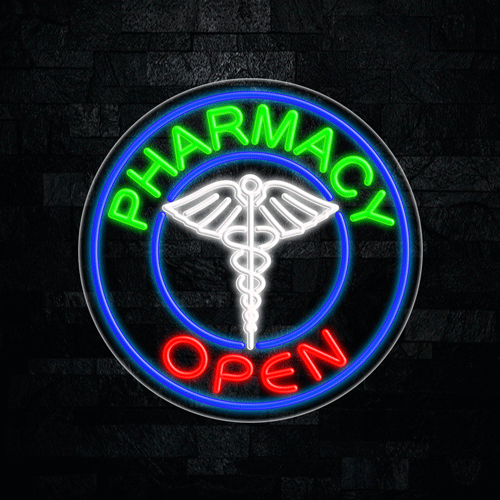 Pharmacy LED Flex Sign 26″ x 26″