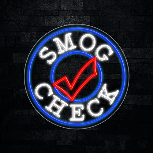 Smog Check LED Flex Sign 26″ x 26″