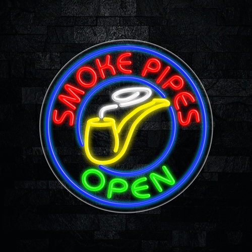 Smoke Pipes LED Flex Sign 26″ x 26″