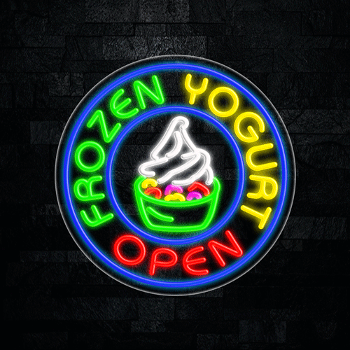 Frozen Yogurt LED Flex Sign 26″ x 26″