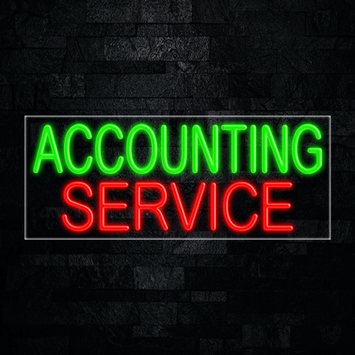 Accounting Service LED Flex Sign 32″ x 13″