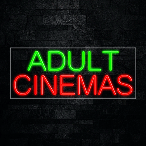 Adult Cinemas LED Flex Sign 32″ x 13″