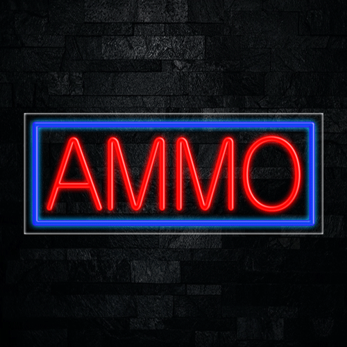 Ammo LED Flex Sign 32″ x 13″