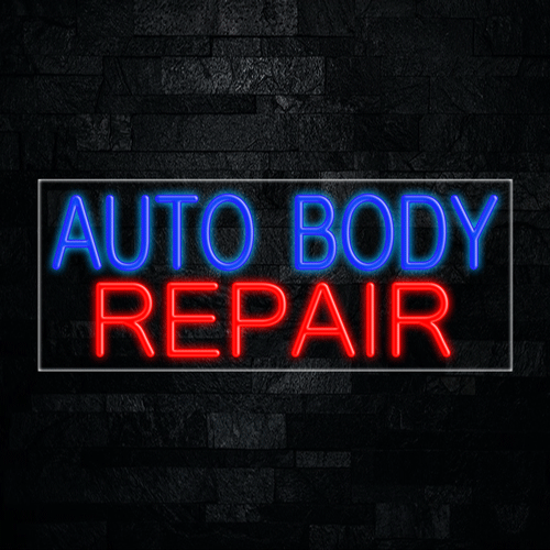 Auto Body Repair LED Flex Sign 32″ x 13″