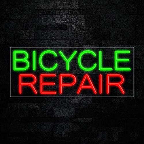 Bicycle Repair LED Flex Sign 32″ x 13″