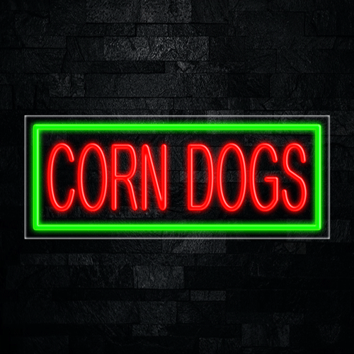 Corn Dogs LED Flex Sign 32″ x 13″