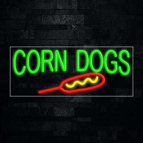 Corn Dogs LED Flex Sign 32″ x 13″